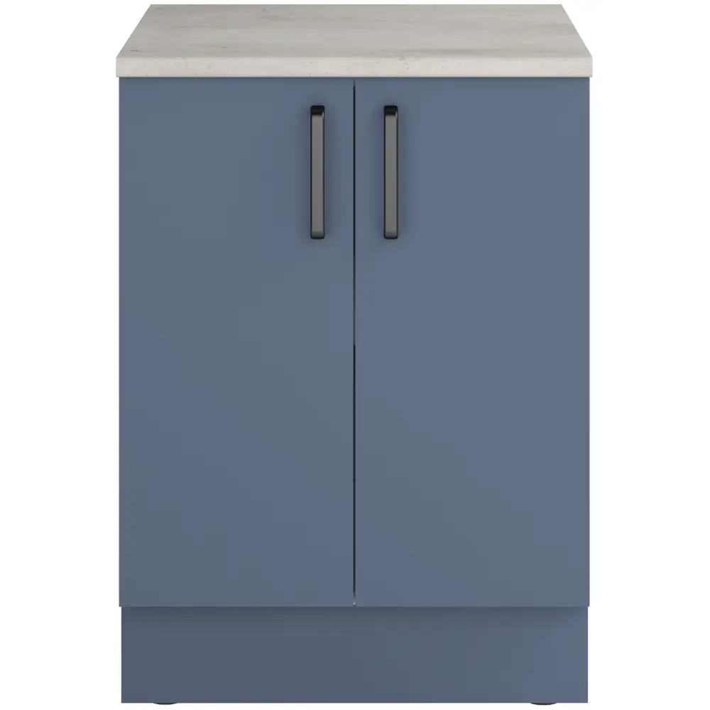 Кухонный шкаф напольный Нокса 60x86x56 см ЛДСП цвет голубой Santreyd STLM-2118811 - Вид №3