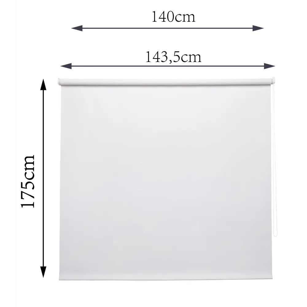 Штора рулонная блэкаут Inspire Santos 140x175 см белая White 0 82688242 STLM-2058688 - Вид №8