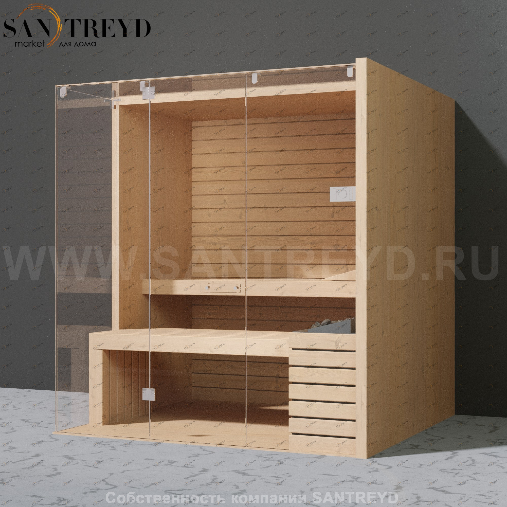 Effegibi SKY CORNER 80 SA55400018 Сауна. Мощность: 8 кВт макс. Размеры: длина 200 см, ширина 180 см. Отделка: канадский хемлок.