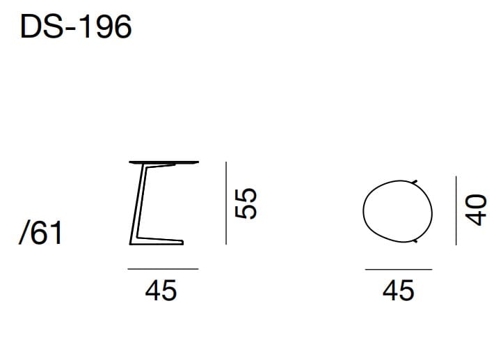 Журнальный столик с деревянной столешницей de Sede DS-196 PENGUINE ARCH-00133072 - Вид №3
