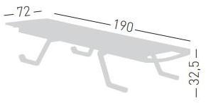 GABER Садовый шезлонг штабелируемый из сетки на колесиках sun-id-1384578 - Вид №8