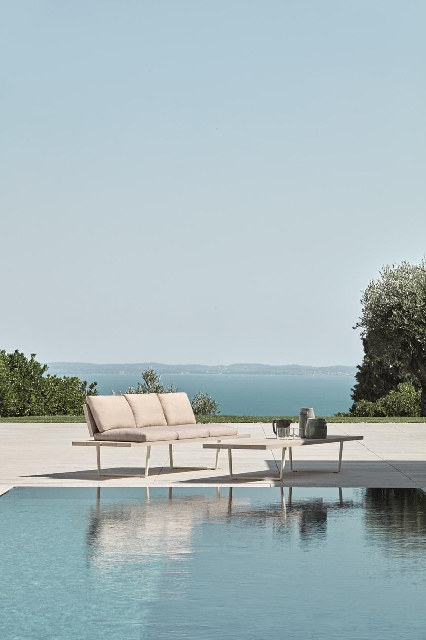 FAST Садовая скамейка из алюминия под дерево со спинкой Orizon sun-id-1420660 - Вид №2