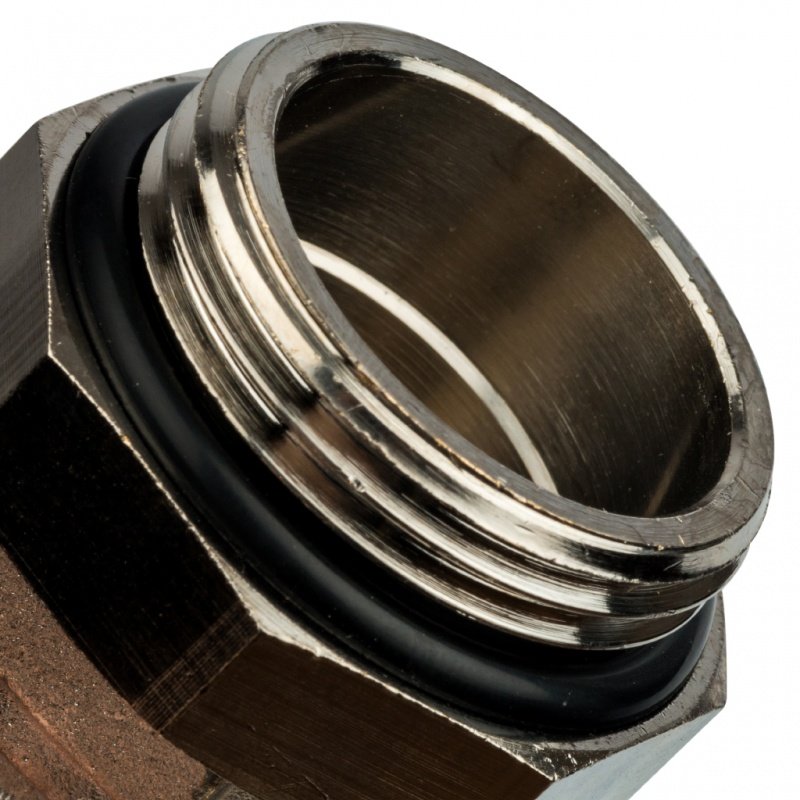 Регулируемый концевой фитинг с дренажным вентилем, ручной воздухоотводчик 1" STOUT SMS1000020001 - Вид №1