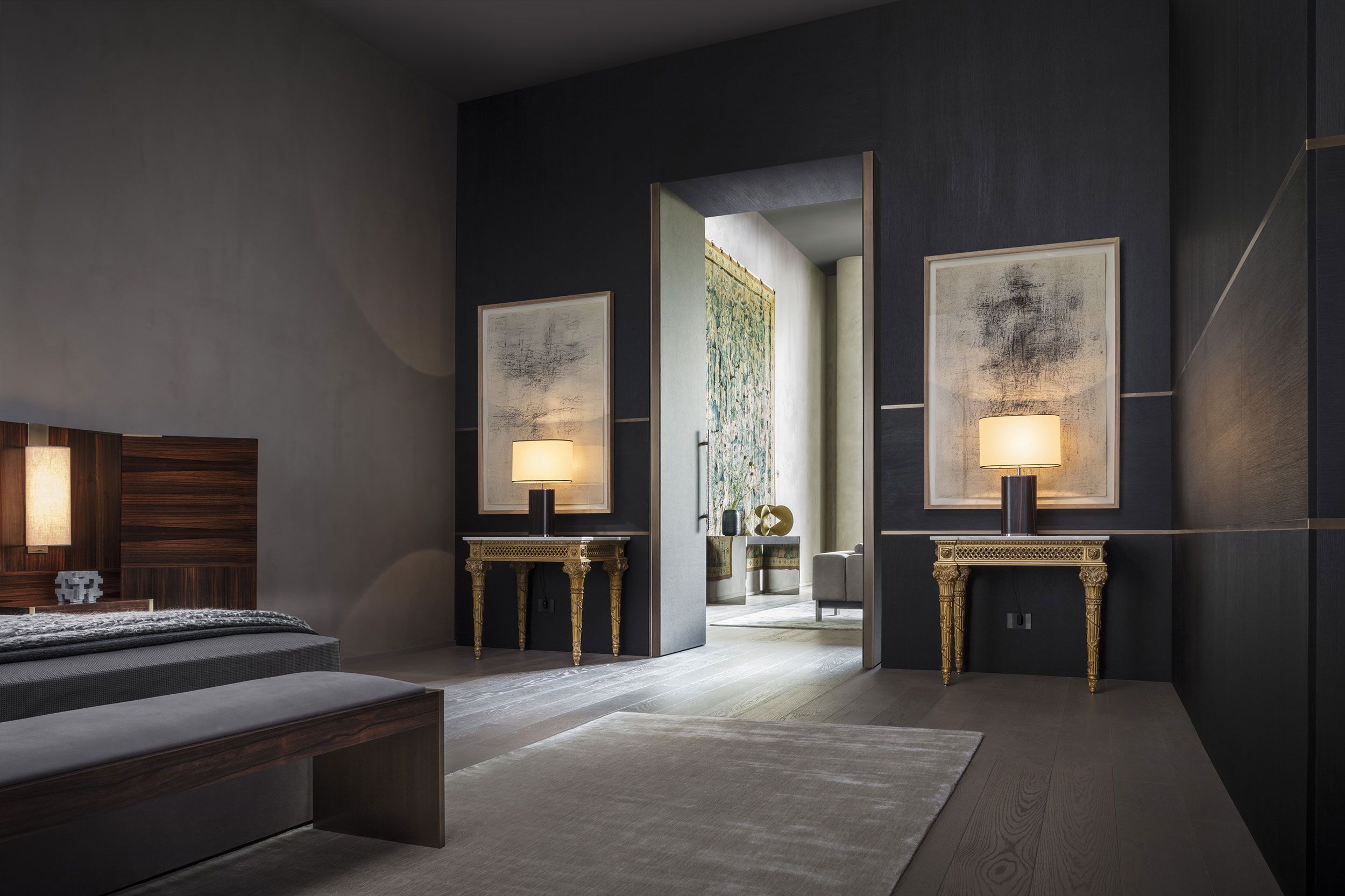 Кожаная мягкая скамья OAK Metronome ARCH-00005016 - Вид №2