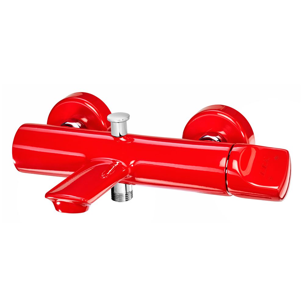 104302470  Смеситель для ванны Myra - красный Eca  - Вид №1