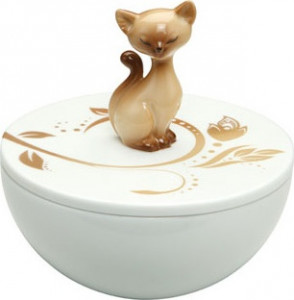 10635626 Goebel Шкатулка "Сиамская кошка" 12см Kitty Фарфор
