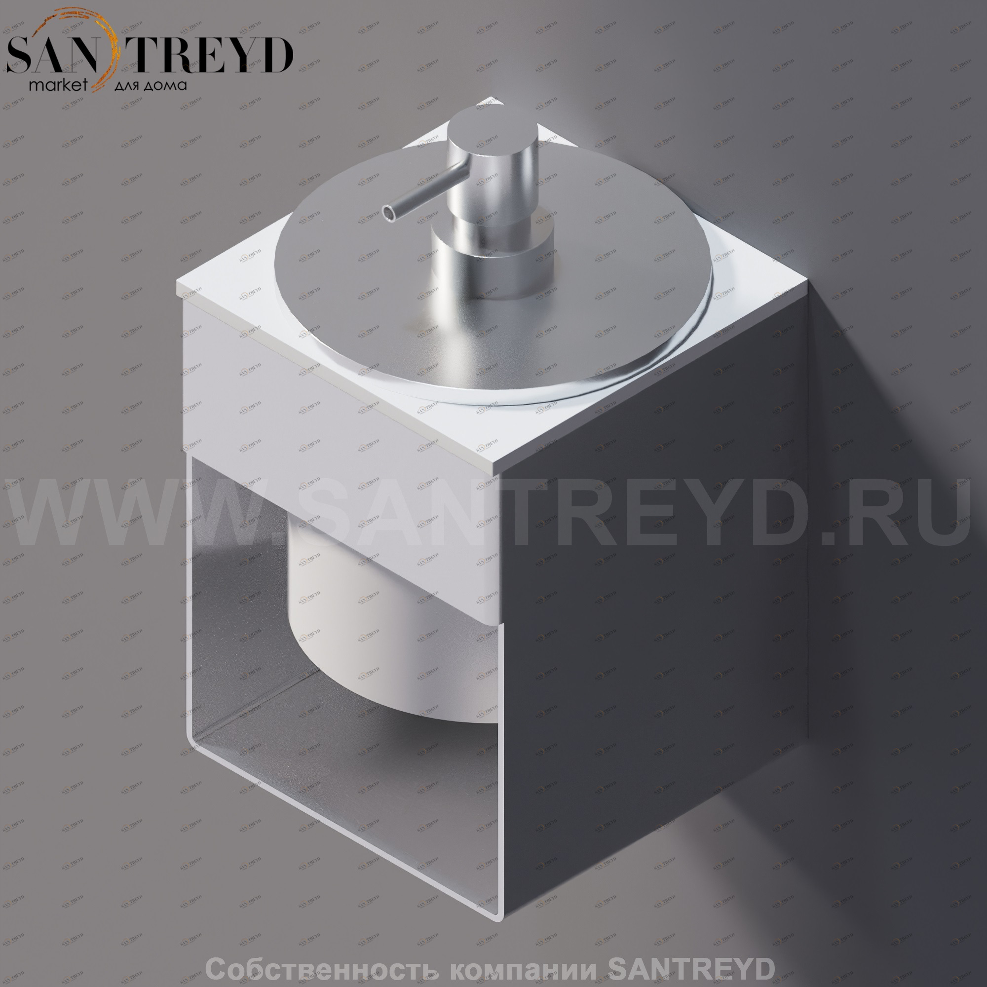 Agape 369 Диспенсер устанавливаемый на верхнюю часть опорного элемента белый A369228ZSP