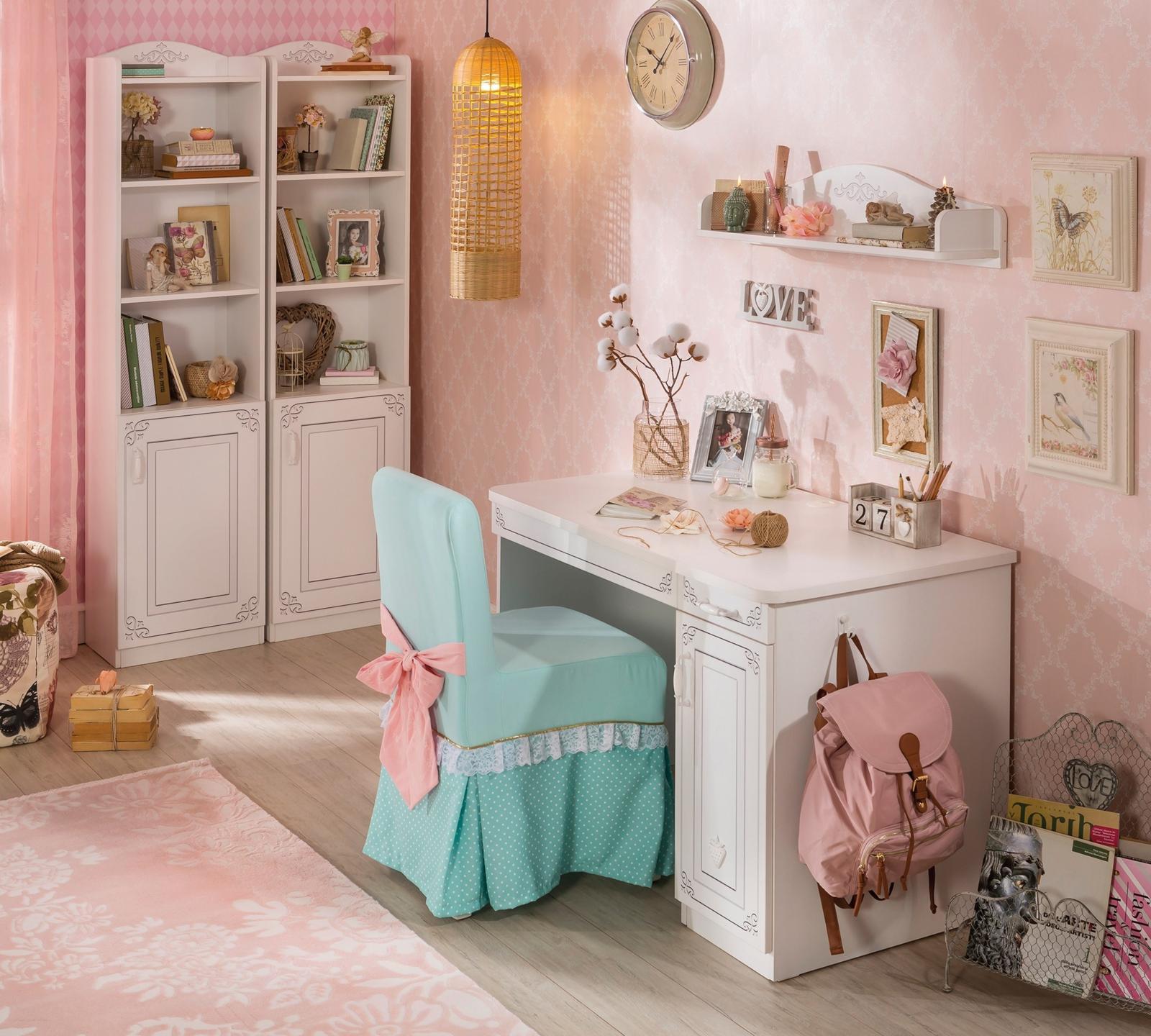 Письменный стол белый с ящиками и дверцей 113 см Selena CILEK SELENA 00-3832448 Белый Santreyd - Вид №4