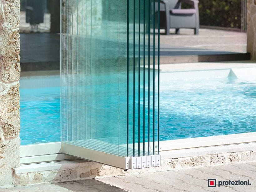 Панорамное окно для упаковки без вертикальных профилей Protezioni Visio ARCH-00095655 - Вид №2