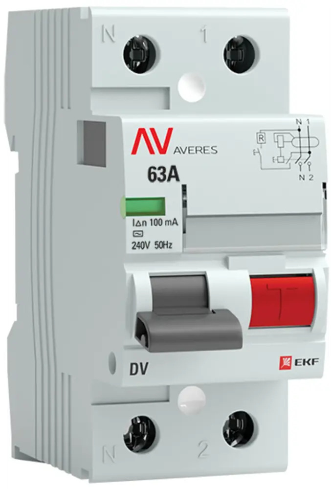 УЗО EKF Averes - защита от поражения током с автоматическим отключением 84579897
