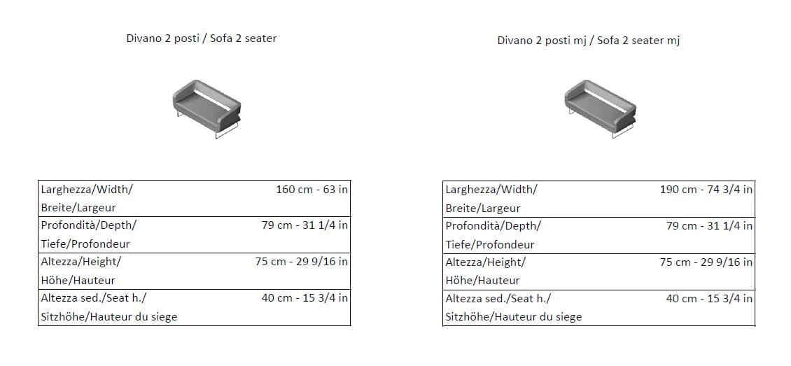 2-местный контрактный диван La Cividina ARCH-00139800 - Вид №3