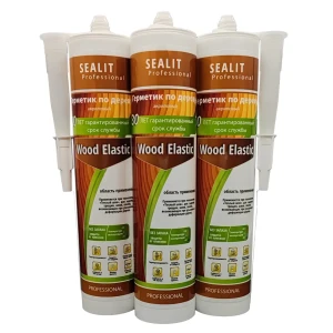 92026493 Герметик акриловый Sealit professional Wood Elastic 136043-3 для дерева белый 280 мл 3 шт STLM-1456805