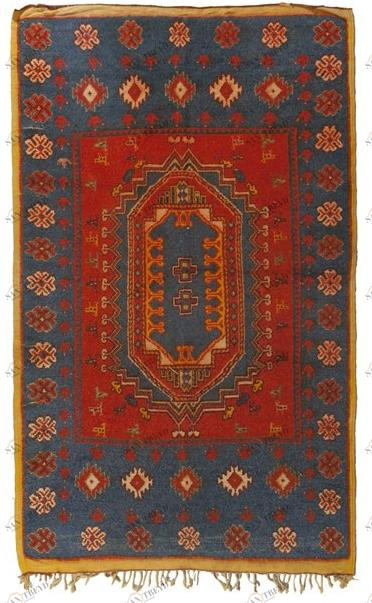 AFOLKI Прямоугольный шерстяной коврик с рисунком Azilal Taa1280be