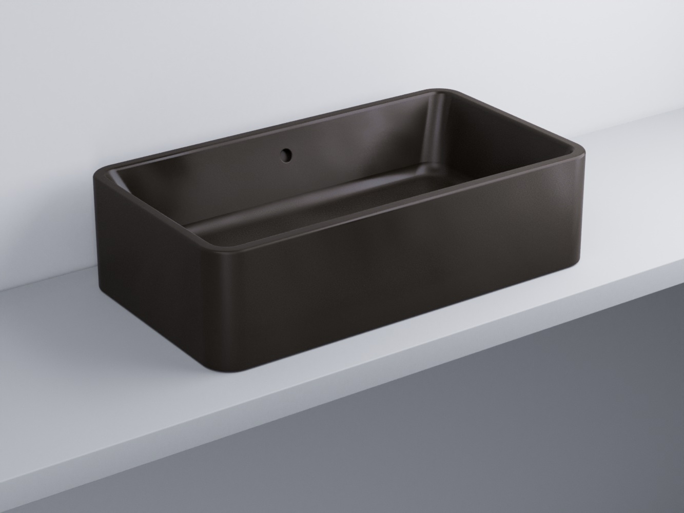 SHLAA7520-LV Раковина накладная прямоугольная с переливом 75 x 20 h cielo Shui Ceramica Cielo