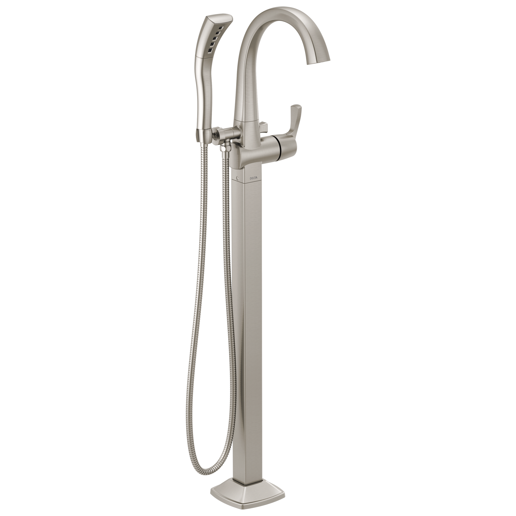 Накладка наполнителя ванны на полу с одной ручкой Delta Faucet T4777-SSFL
