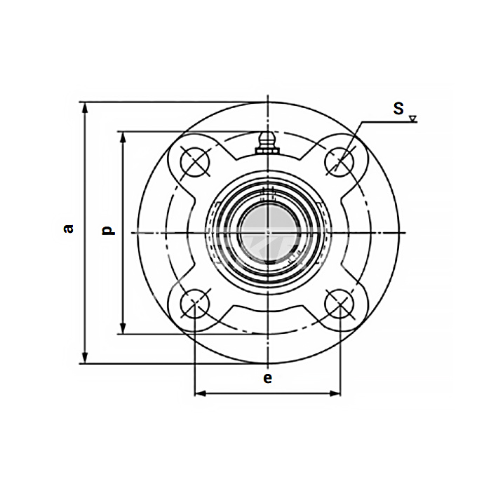 IS1989 Подшипниковый узел UCFC208 ISKRA  - Вид №1