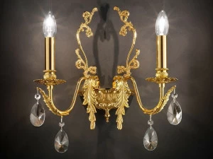 Masiero Настенный светильник из металла с кристаллами Acantia