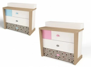 Комод ABC-KING MIX ( розовый)