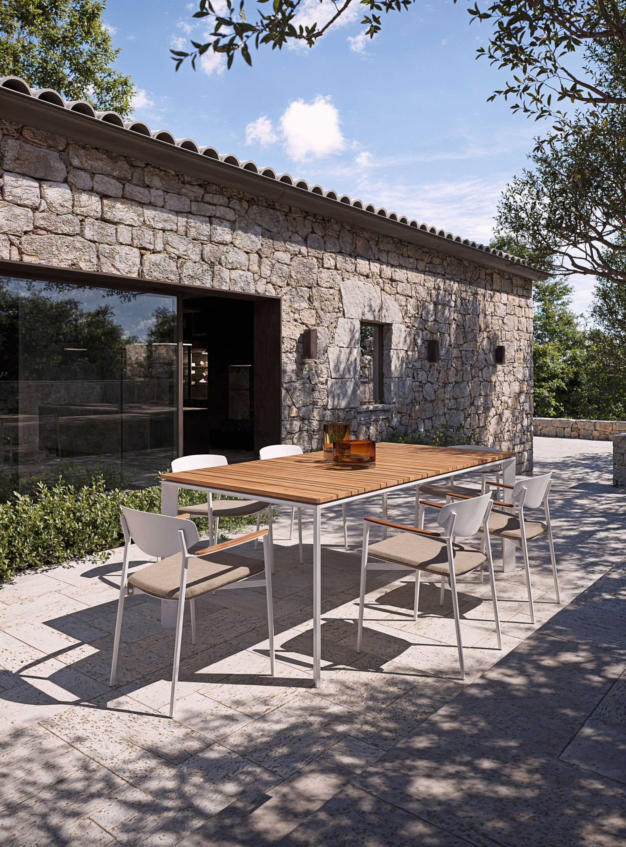 Алюминиевый штабелируемый садовый стул с подлокотниками Atmosphera оригами ARCH-00078253 - Вид №6