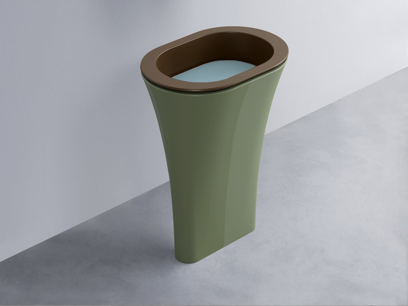 AMLA65-CA+AMPILO-PL+AMCOLO-AG Раковина Amedeo Ovale отдельностоящая cielo Enjoy + Amedeo Ceramica Cielo