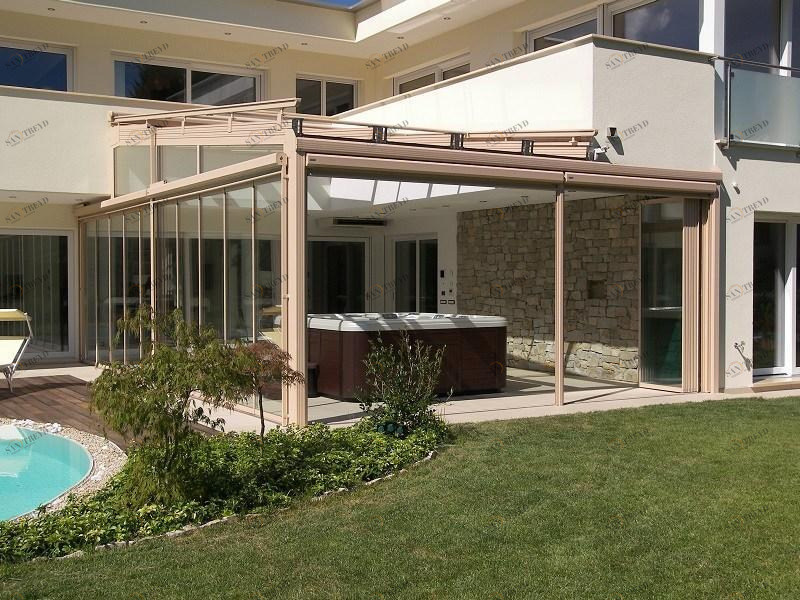 FRUBAU Безрамная раздвижная стеклянная дверь Panoramline® sun-id-1489030