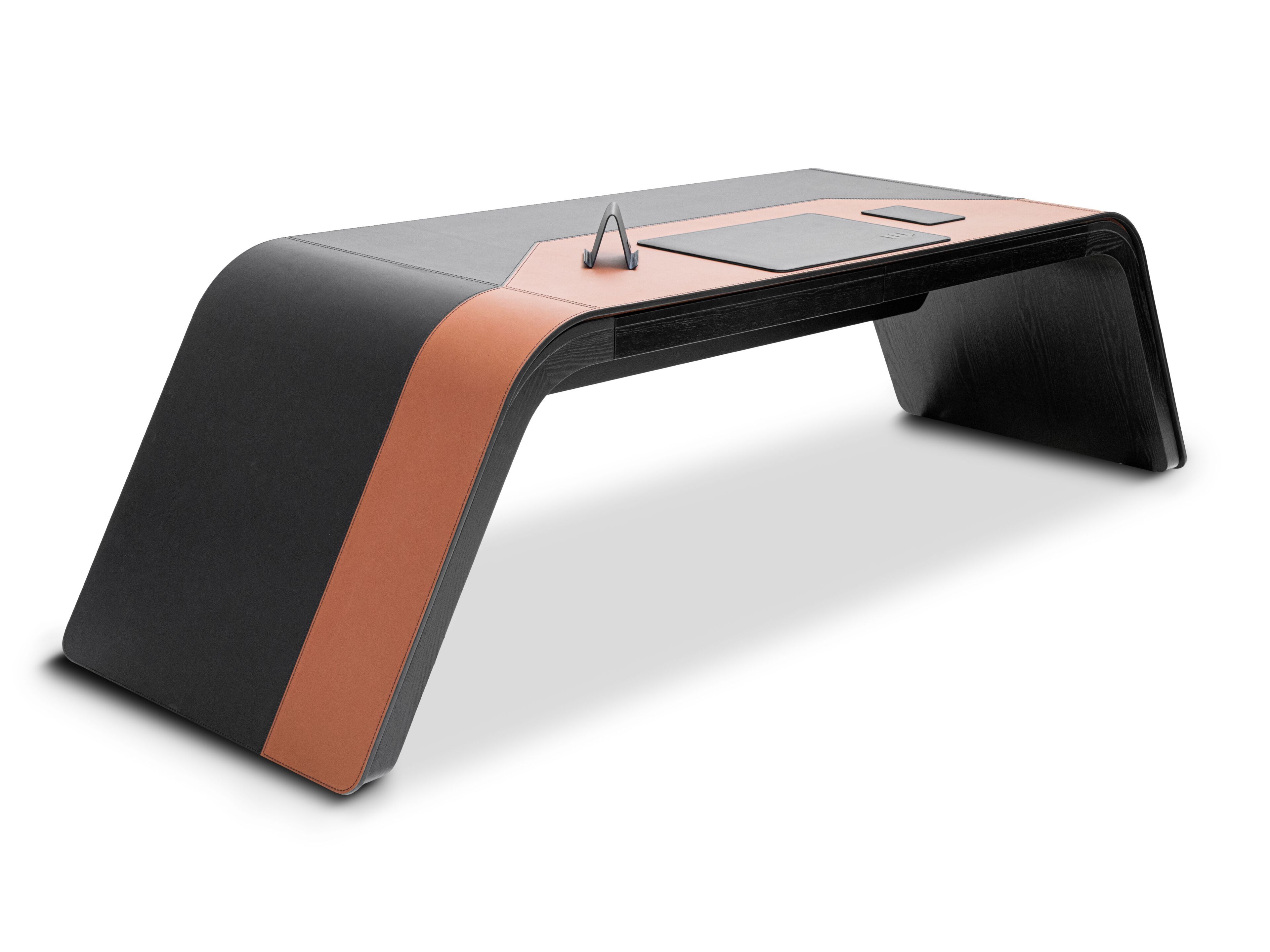 Деревянный и кожаный стол Wayne Enterprises Home Collection WE-024 ARCH-00123015