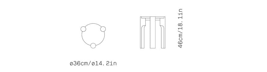 Деревянный низкий стул Omelette Editions Domus ARCH-00021458 - Вид №2