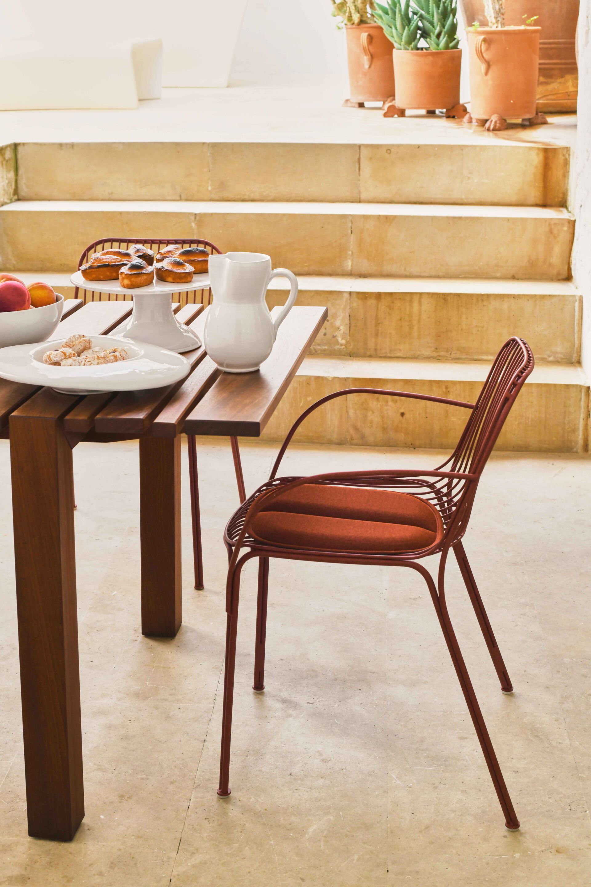 Стул для сада из оцинкованной стали с подлокотниками Kartell Hiray ARCH-00064814 - Вид №9