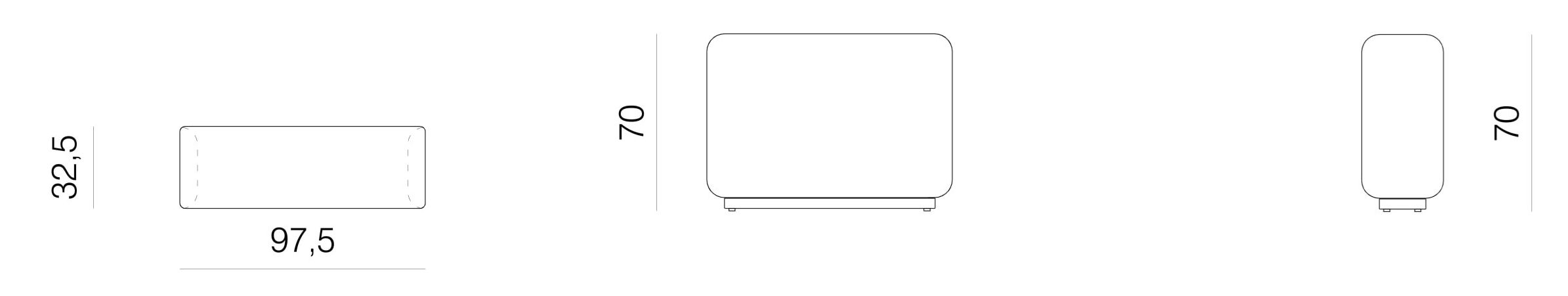 Угловой диван из ткани с полуостровом prostoria Klaster ARCH-00013192