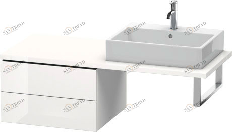 LC583802222 L-Cube Шкафчик для консоли Белый глянцевый декор Duravit
