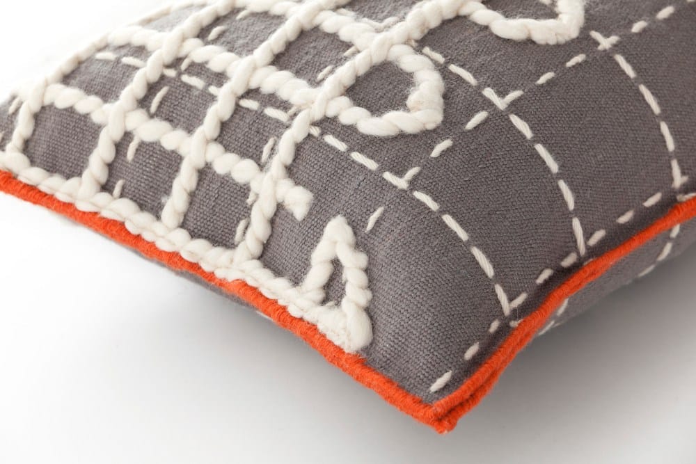 Шерстяная ручная вышитая прямоугольная подушка GAN Bandas ARCH-00077870 - Вид №3