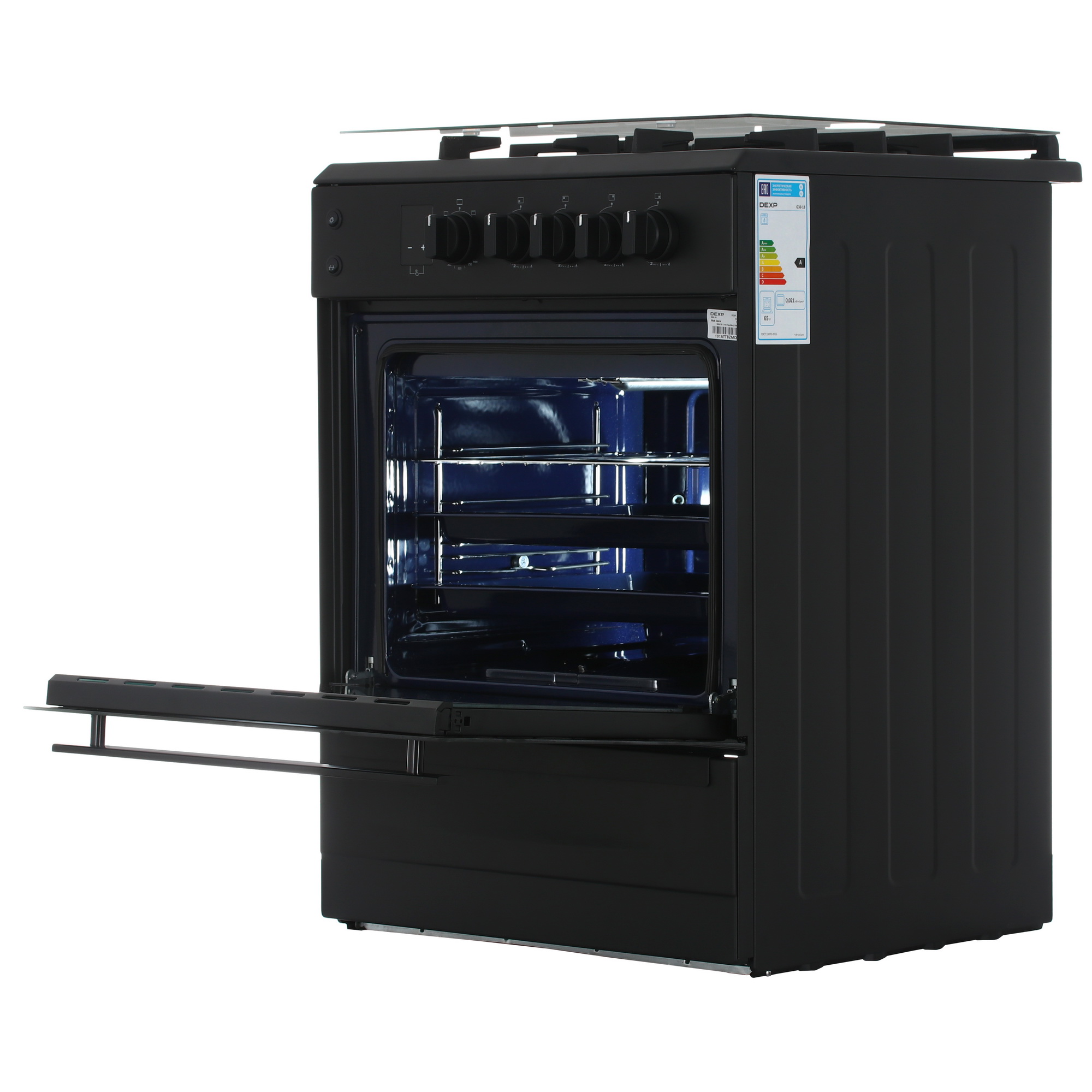 9082386 Газовая плита DEXP G36-1B черный STDN-0116711 - Вид №5