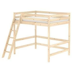 Кровать Flexa Classic высокая односпальная с наклонной лестницей, лакированная, 190 см