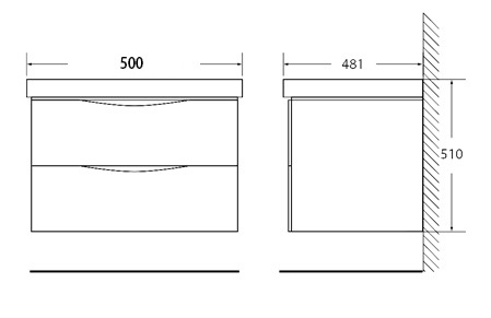 Мебель для ванной BelBagno FLY-500-2C-SO-RW-P - Вид №2