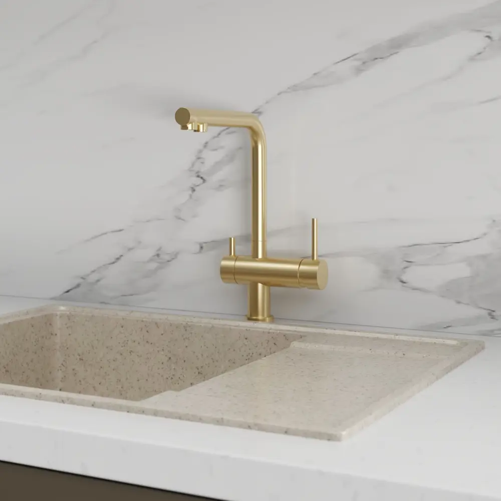 Смеситель для кухни Vidage общая высота 33 см цвет золотой STLM-2134073