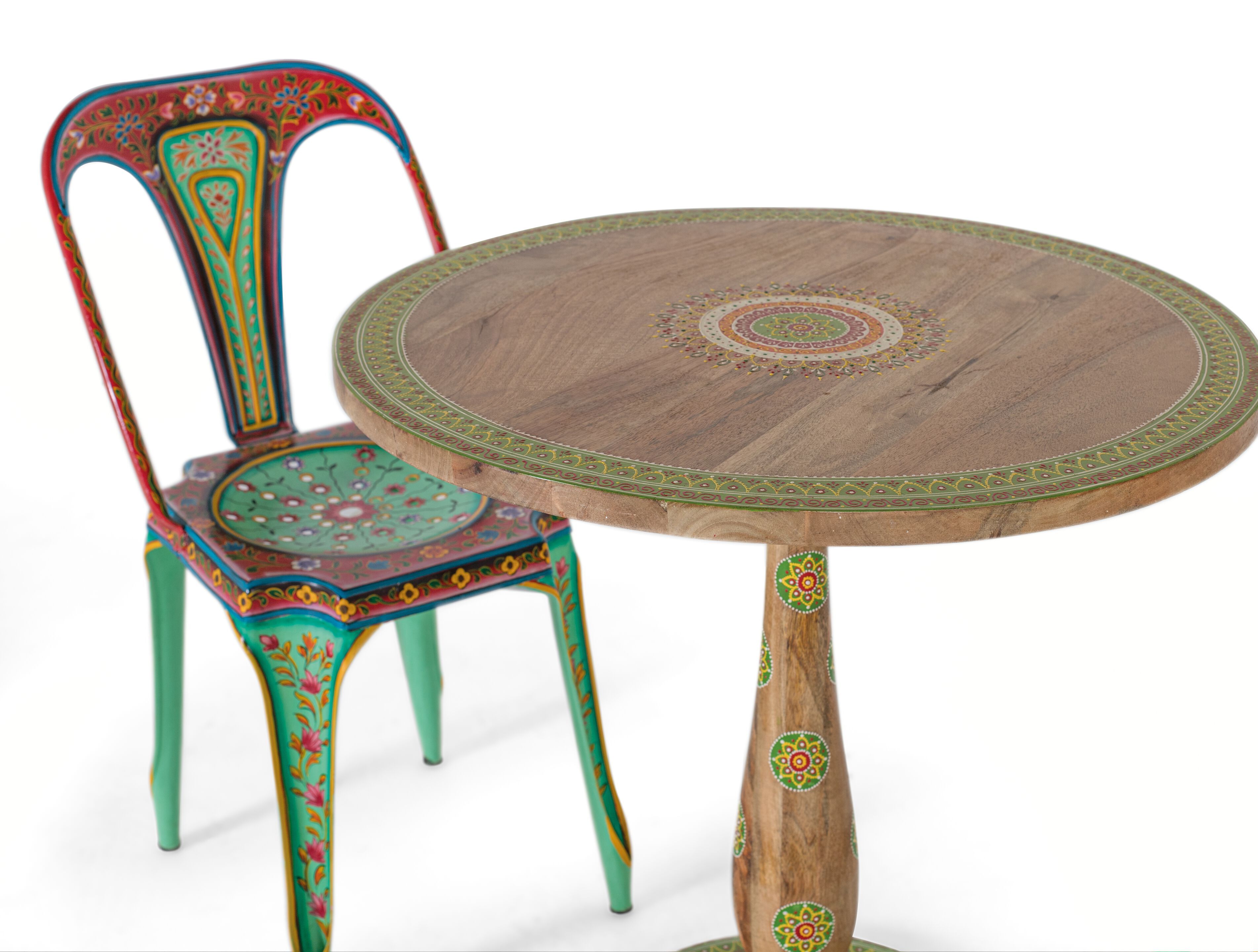 Круглый стол из манго Giner y Colomer 1581 ARCH-00037790 - Вид №1