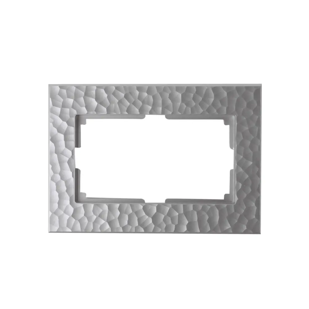 Рамка для розеток и выключателей Werkel Hammer W0082406 2 поста цвет серебряный STLM-2146841