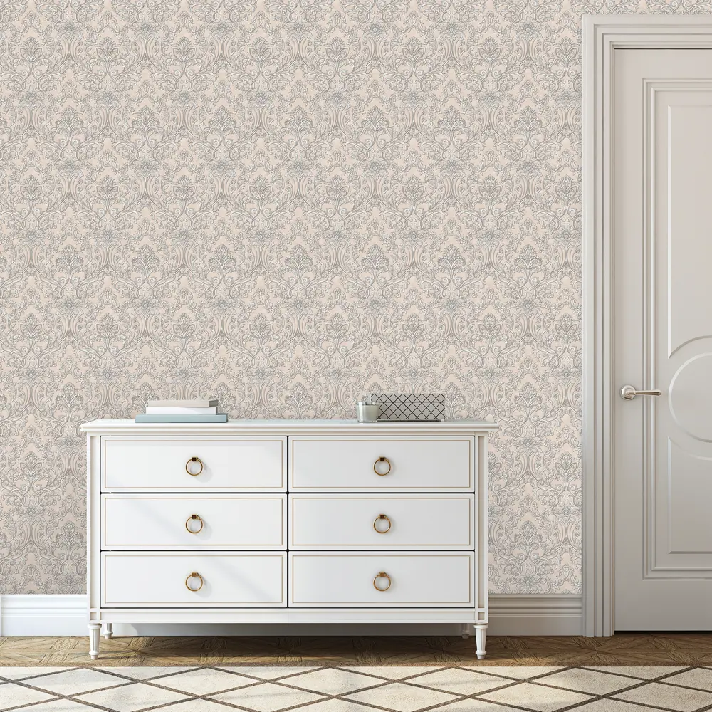 Обои флизелиновые 1,06х10 м цвет серый ED1117-01 EURO DECOR Жозефина STLM-2069667 - Вид №3