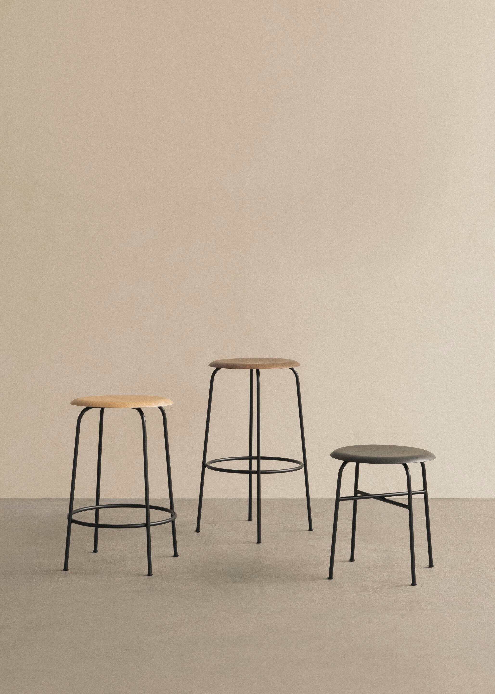 Высокий стул из стали и дерева с мягким сиденьем Audo Copenhagen Afteroom ARCH-00130048 - Вид №10