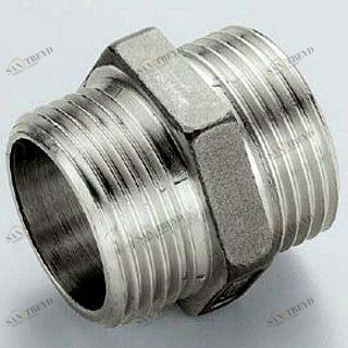 Ниппель 1"1/2'x1"1/2 никель TIEMME 1500267