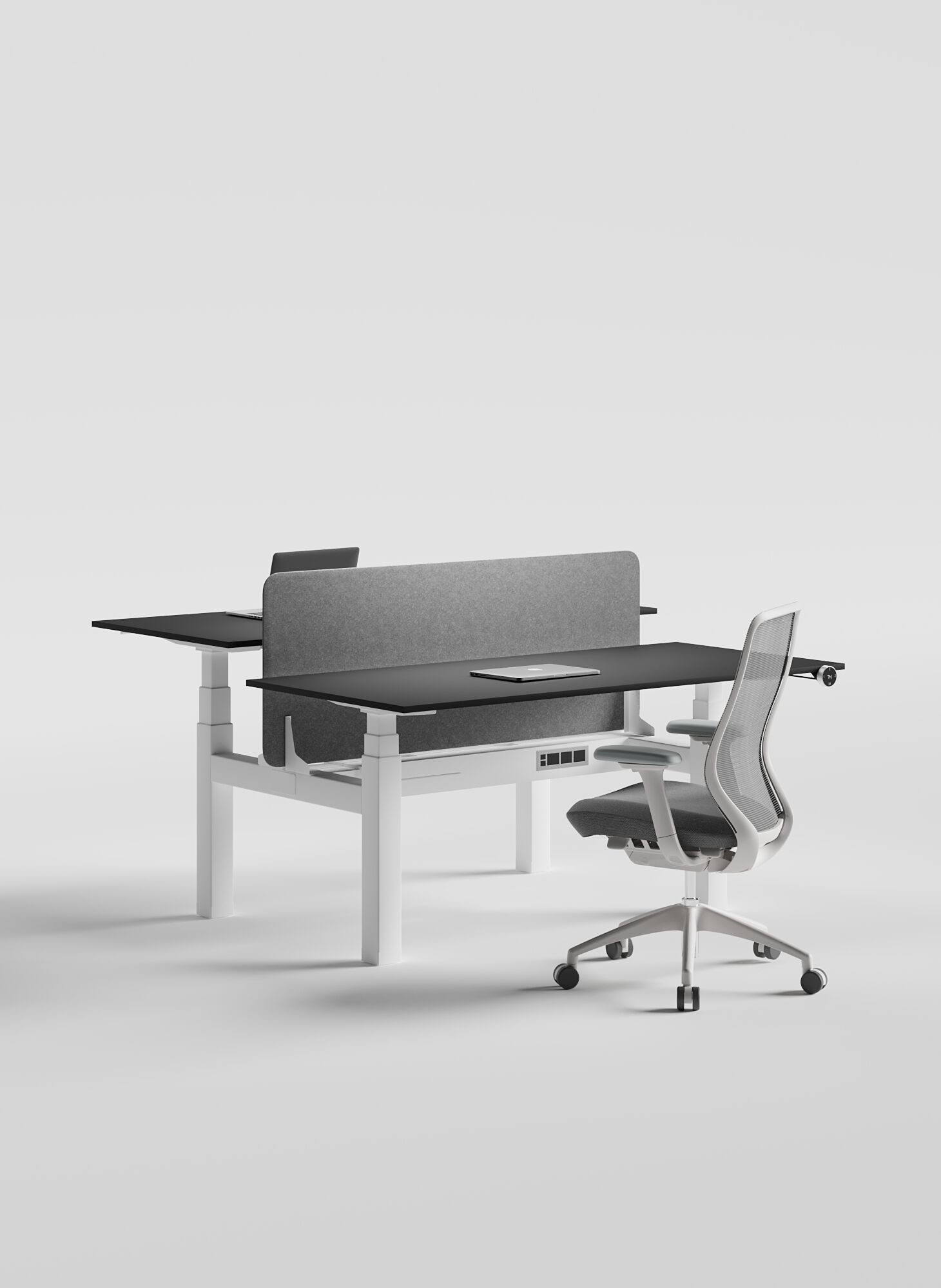 Деревянный стол с регулируемой высотой и звукопоглощающими перегородками WORKSPACE MAX CLUSTER OF 2 ARCH-00047187 - Вид №5