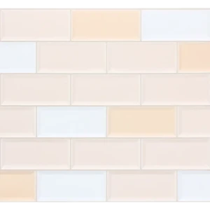 Панель ПВХ листовая 0.3 мм 966х484 мм Плитка бежевая 0.47 м²