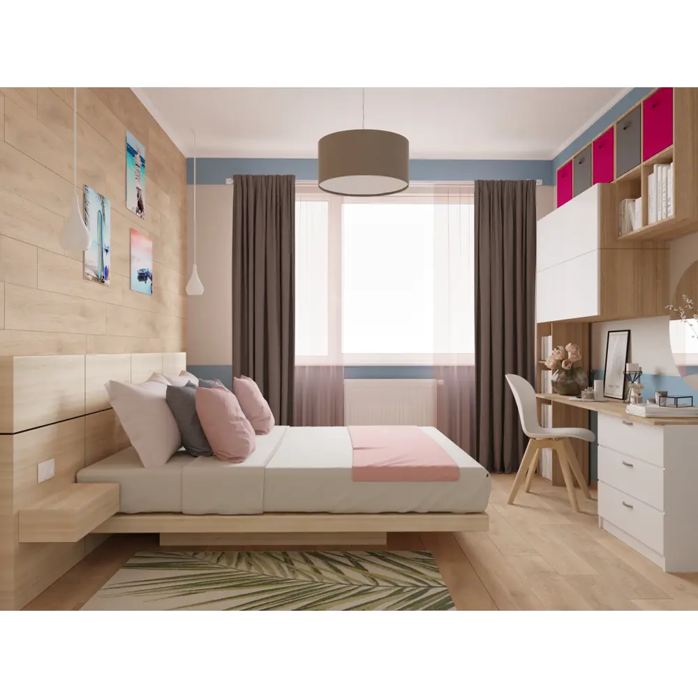 Короб Spaceo 310x310x310 мм, 29.8 л, полиэстер, цвет розовый STLM-2061366 - Вид №3