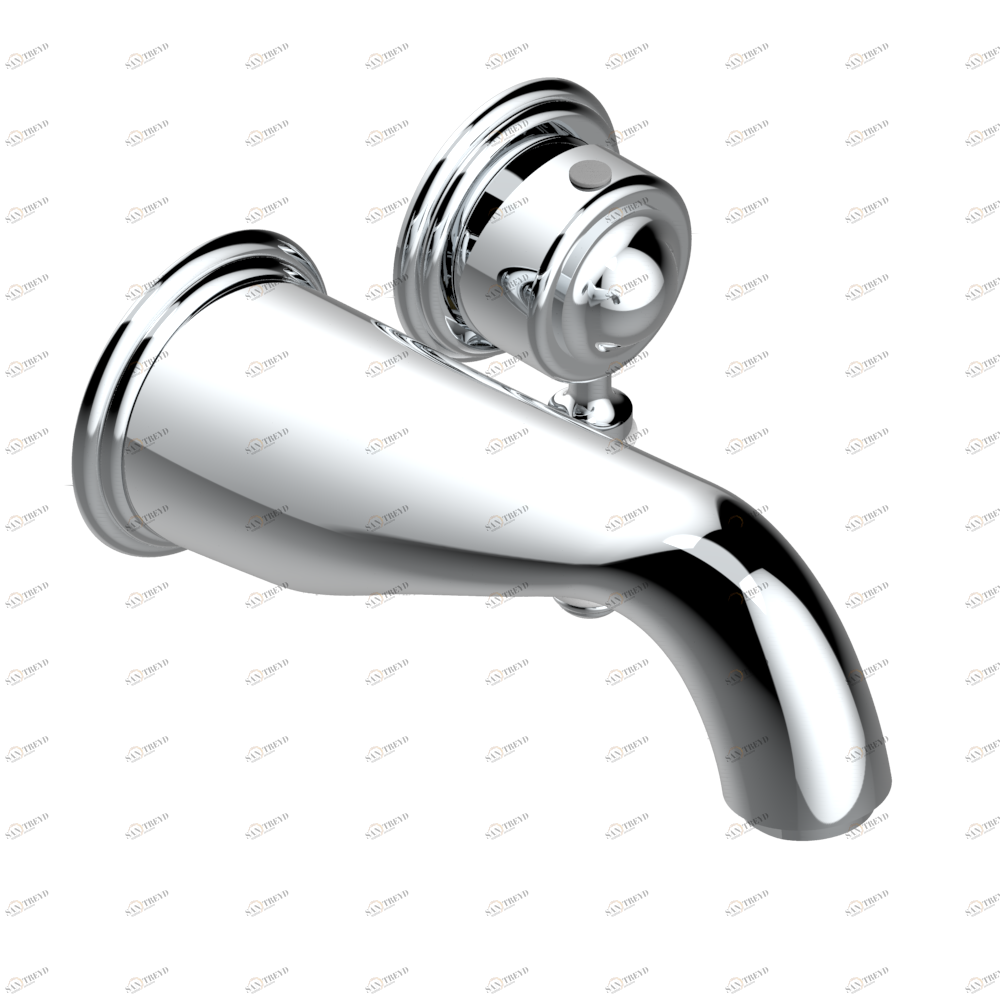 G08-6541B Trim only for Built-in basin mixer with spout (two x 1/2'' inlets and one 1/2'' outlet), without waste Thg-paris Pompadour Матовый никель G08 6541B CAT.C