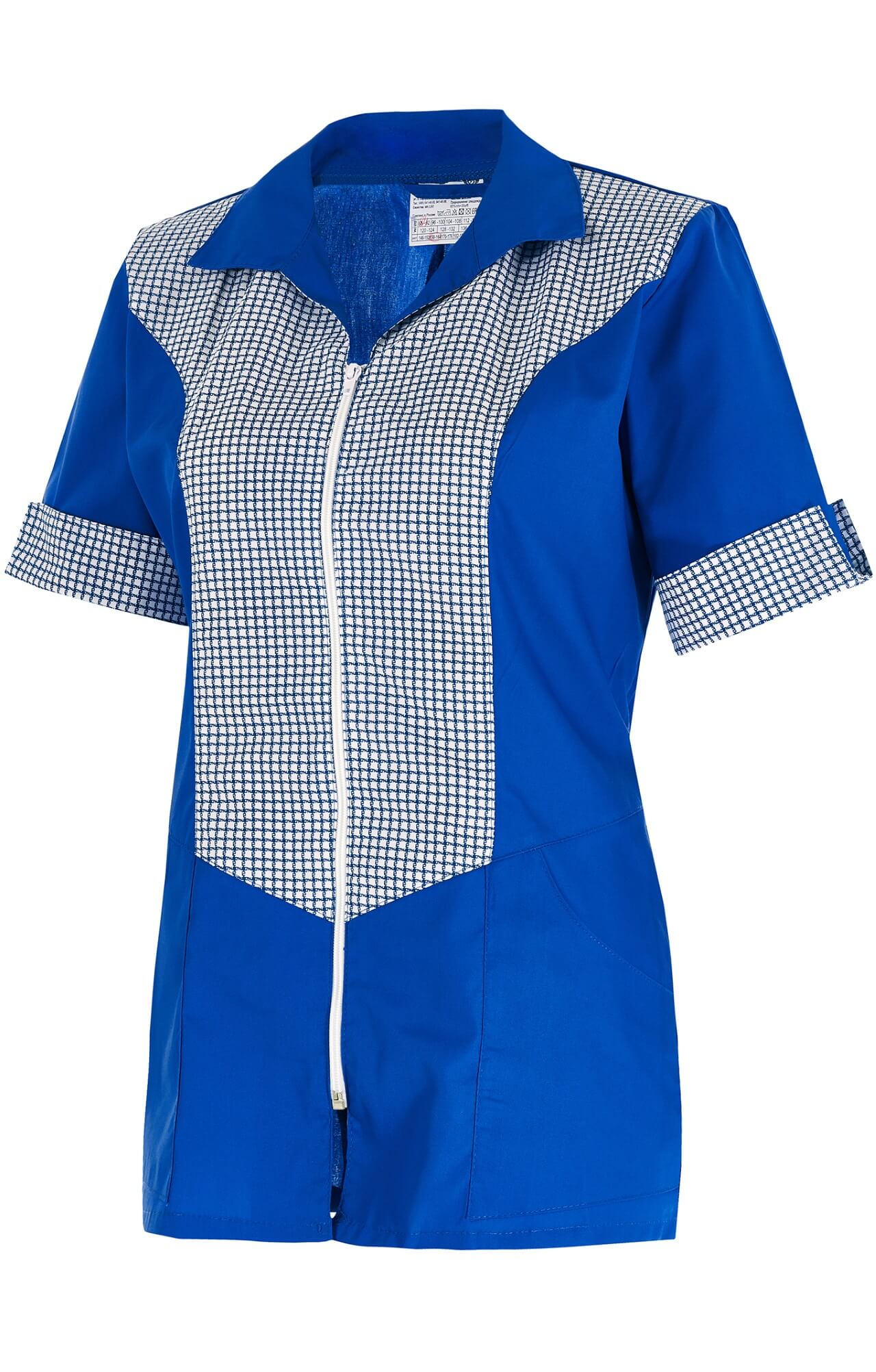 66084 Костюм "Грация" василек  Одежда для обслуживающего персонала  размер 44 Спецодежда  - Вид №5