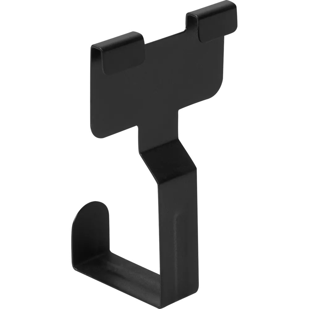 Крючок одинарный Swensa Lund для рейлинга цвет чёрный STLM-2145961 - Вид №1