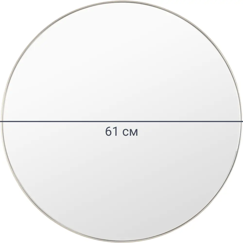 Зеркало декоративное KREAFORTA Glam круглое D61 см металл цвет золотистый STLM-2110479 - Вид №2