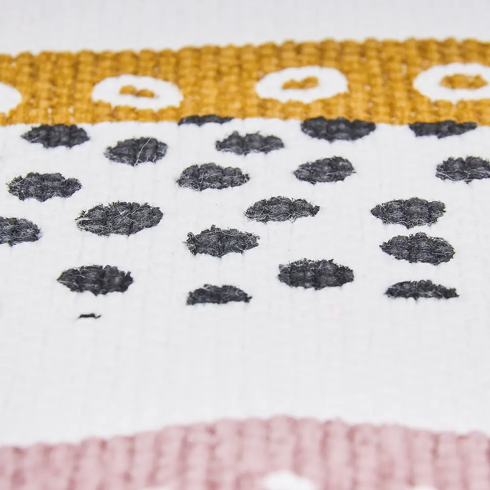 Коврик прикроватный хлопок «Дино-яркость» 60x120 см, цвет белый Santreyd STLM-2014146 - Вид №3