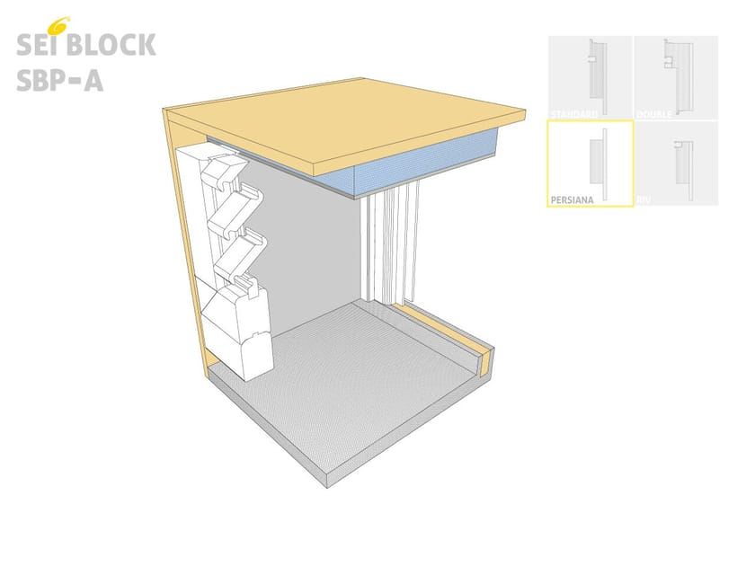 Теплоизоляционное плечо для оконного отсека Sei System SEI BLOCK PERSIANA A ARCH-00086023