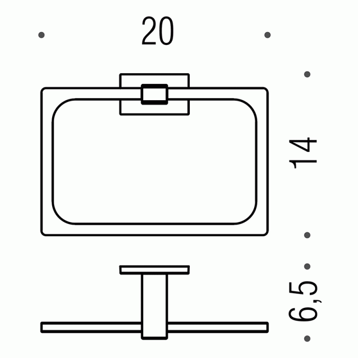 B1631 Полотенцедержатель-кольцо COLOMBO LOOK Colombo Design - Вид №2